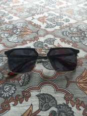 Shopsy Vizor Rectangular Black Sunglasses For Men - Image 7