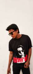 Shopsy JUST ROAR Printed Black Round Neck T-Shirt - Image 8