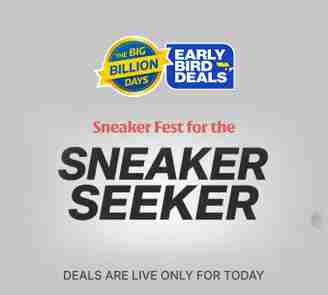 LIVE FLIPKART SNEAKER FEST EARLY DEALS
