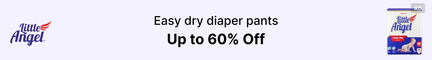 Little Angel Easy Dry Diaper Pants M, Pack of 2 · 12 kg (24 kg total) - Image 2