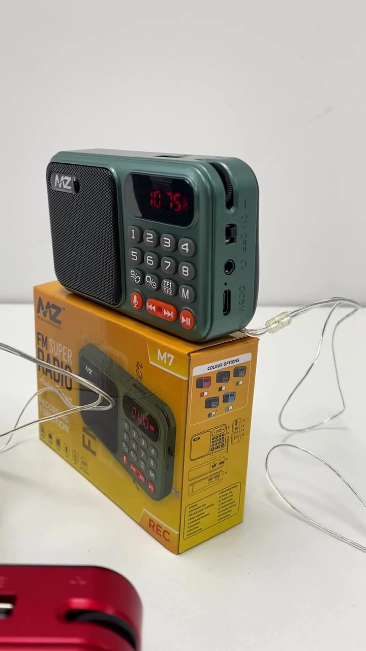 MZ M7 REC (SUPER FM RADIO) with Bluetooth/Recording//USB/Aux/TF