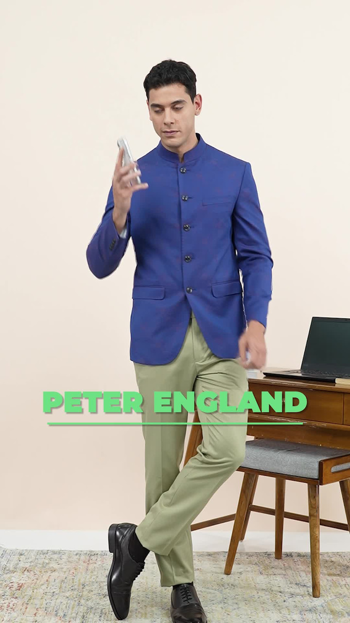 PETER ENGLAND 2 Piece Suit Solid Men Suit - Buy PETER ENGLAND 2