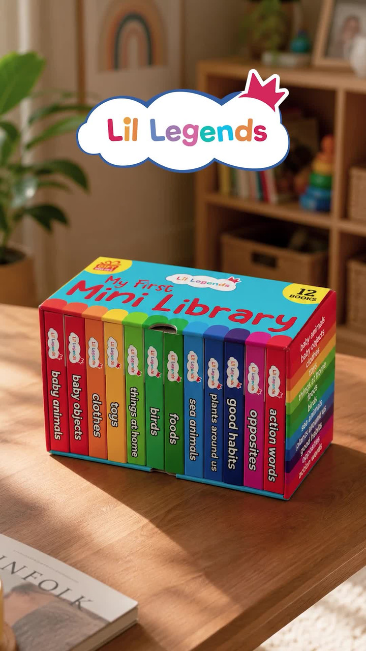 Lil Legends Mini Library Vol 2 | Early Learning Board Books Box