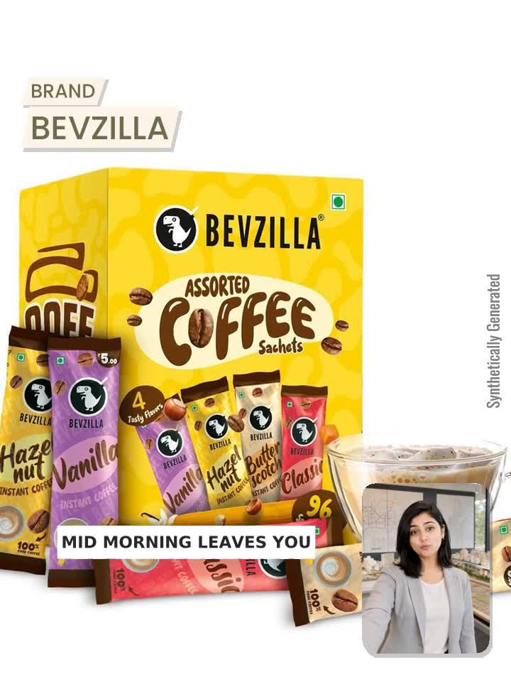 Bevzilla 192 Instant Coffee Sachets |48 Sachets Each Flavor