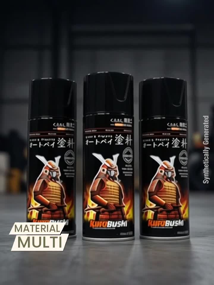 Samurai Kurobushi SP030 + UCH210 + SP001 Black Spray Paint 400 ml
