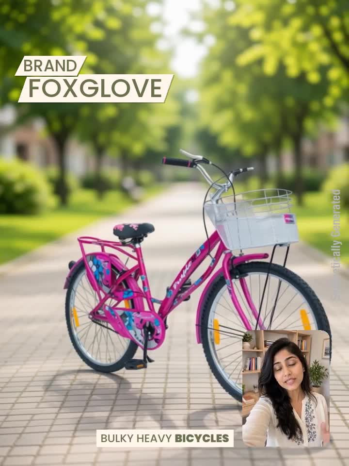 FOXGLOVE PURPLE 26 INCH PINK COLOUR GIRLS CYCLE FOR AGE 9 PLUS YRS
