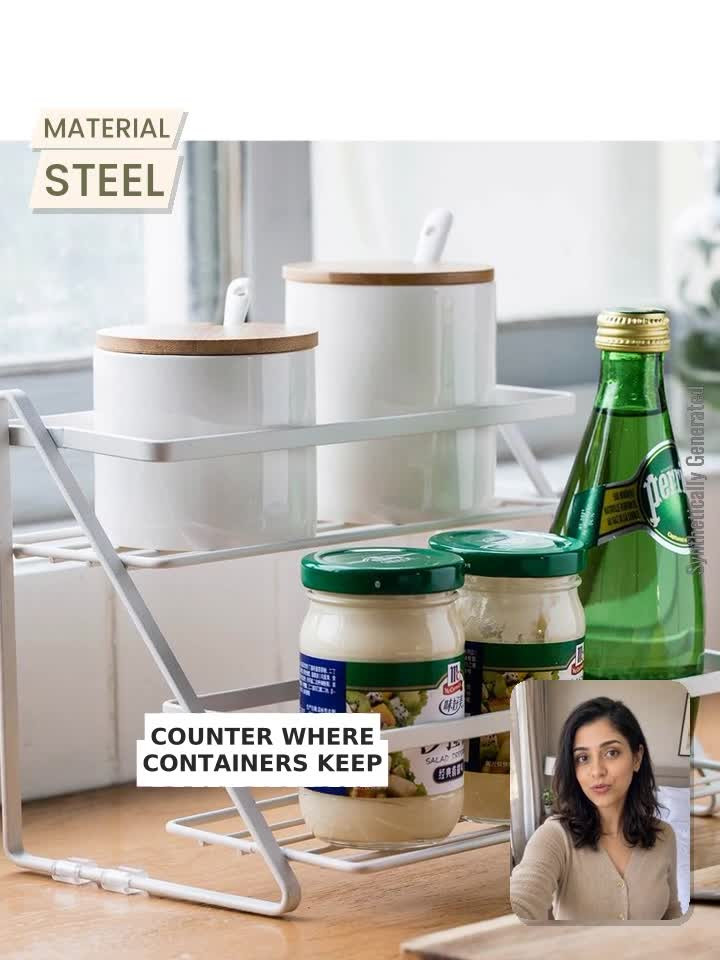 Xllent Containers Kitchen Rack Steel 2 step counter Price in India