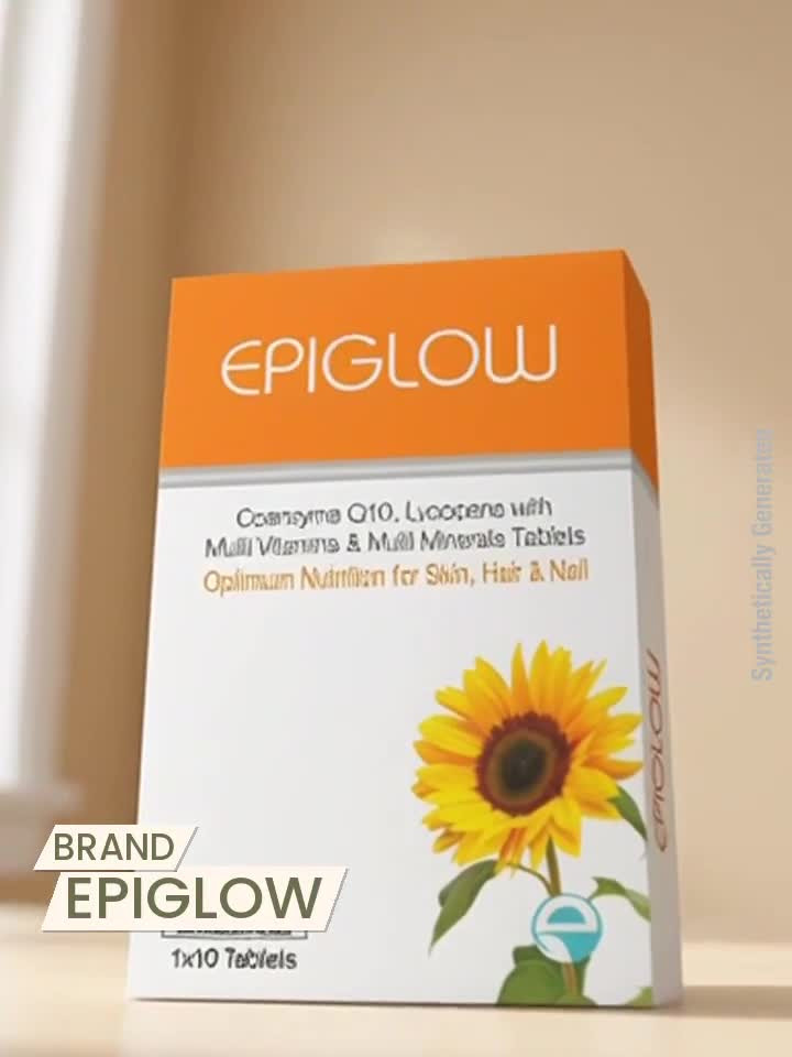 EPIGLOW Multi Vitamins and Multi Minerals Nutrition for Skin, Hair & Nail(10 Tablets * 10) Price in India