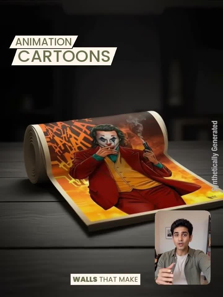 JOKER HD POSTER Paper Print - ANSHUL DICAPRIO posters - Animation
