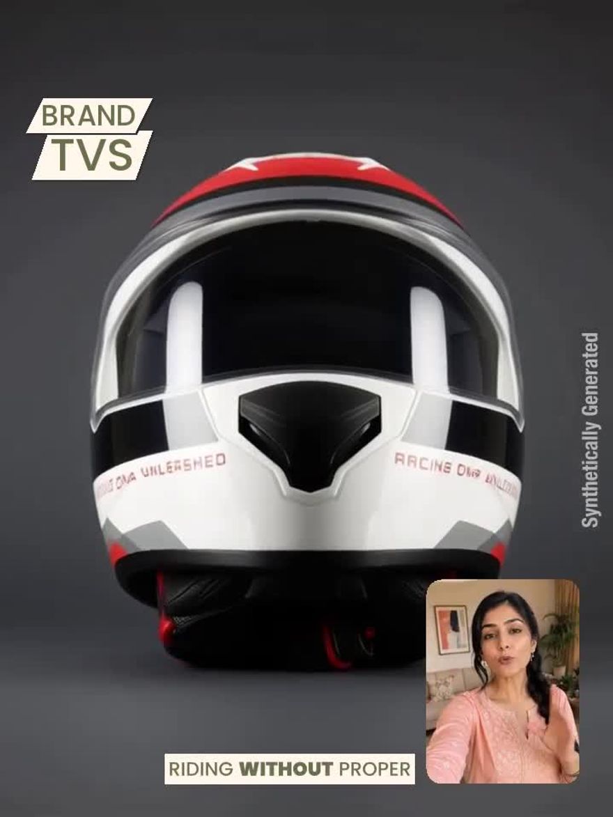 TVS Racing Phantom Motorbike Helmet