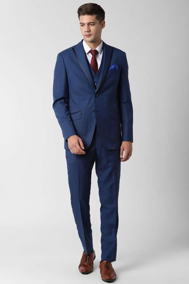 Peter England 2 Piece Textured Men Suit