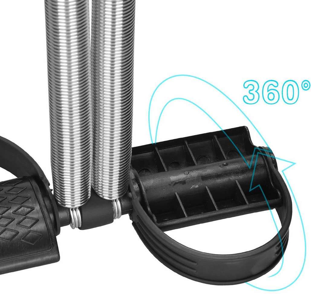 YMD Double Spring Tension Foot Pedal Abdomen Leg Exerciser Ab Exerciser ...