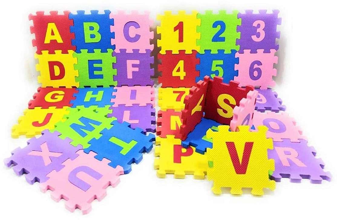 Sagar Enterprises 36 Tiles Kids Puzzle Mats ABCD (Multicolor) Price in ...
