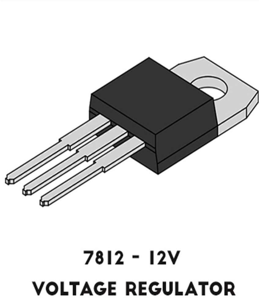 7812 Voltage Regulator IC (Pack of 15) Electronic Components Electronic ...