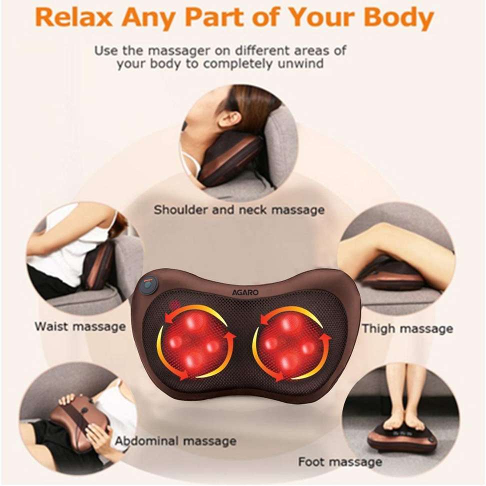 AGARO Joy 20-Watts Shiatsu Pillow Massager - Image 6