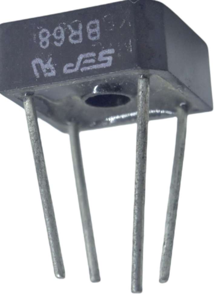 SEP 2 pcs BR68 6A 1000V Single-Phase Through Hole Bridge Rectifier ...