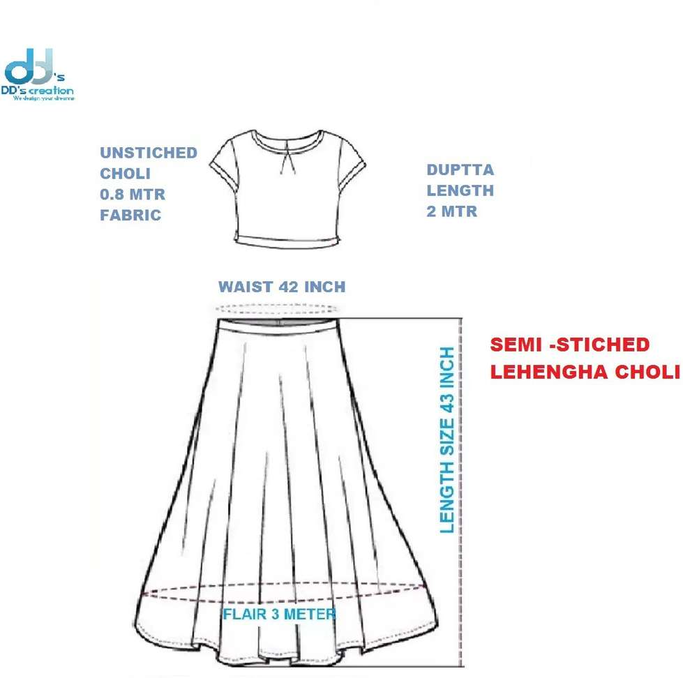 Shopsy DD's creation Digital Print Semi Stitched Lehenga Choli - Image 4