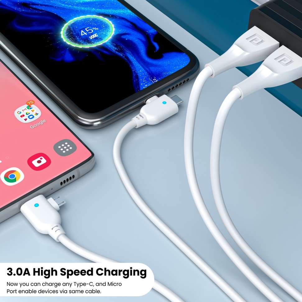 Shopsy Portronics Konnect Spydr 2 Multi-Functional 1m USB Type C Cable - Image 5