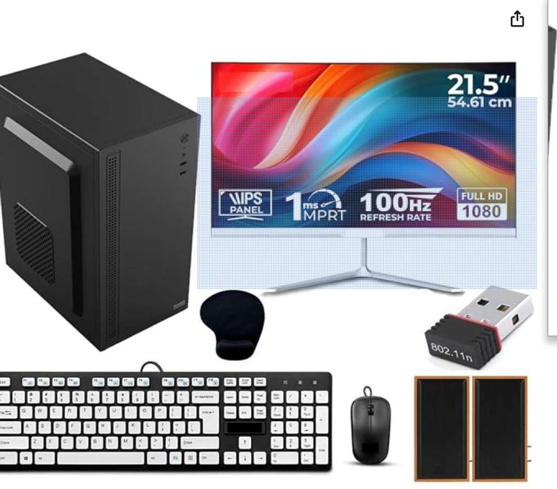 Gogatech Intel Core i5 6th‑Gen All‑in‑One PC – 16 GB DDR4, 500 GB SSD, 22‑Inch Display, Windows 11 Home, MS Office – Half‑Price Offer