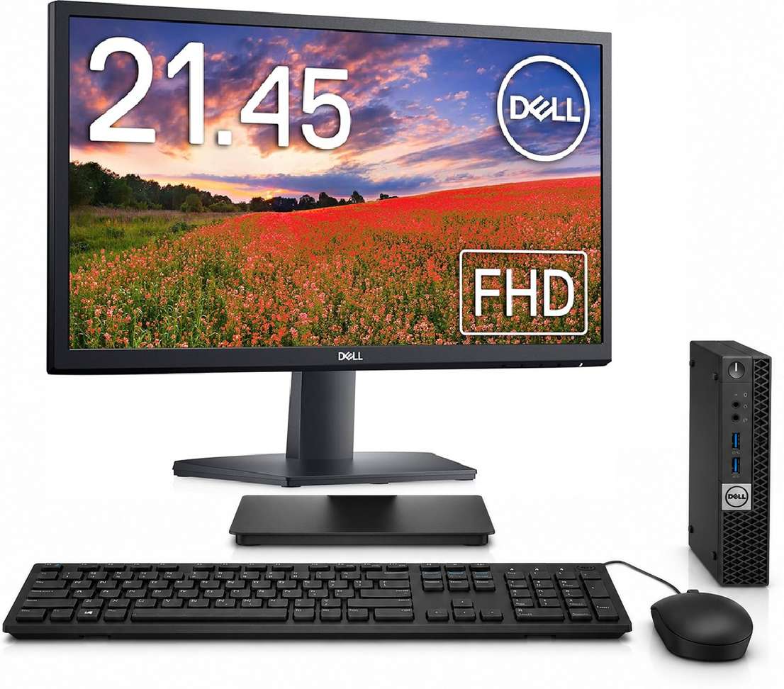 Dell SE2225HM Core i5 8 GB DDR4 255 GB SSD Windows 10 Pro 512 MB 21.5‑Inch All‑In‑One Desktop Full Set with MS Office