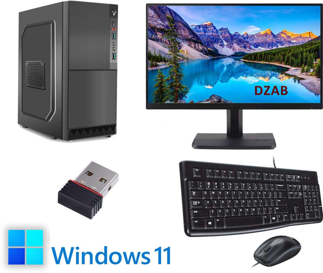 Dzab Intel Core i5 All‑in‑One PC – 58% OFF, 8 GB RAM, 128 GB SSD + 500 GB HDD, Windows 11 – ₹14,908