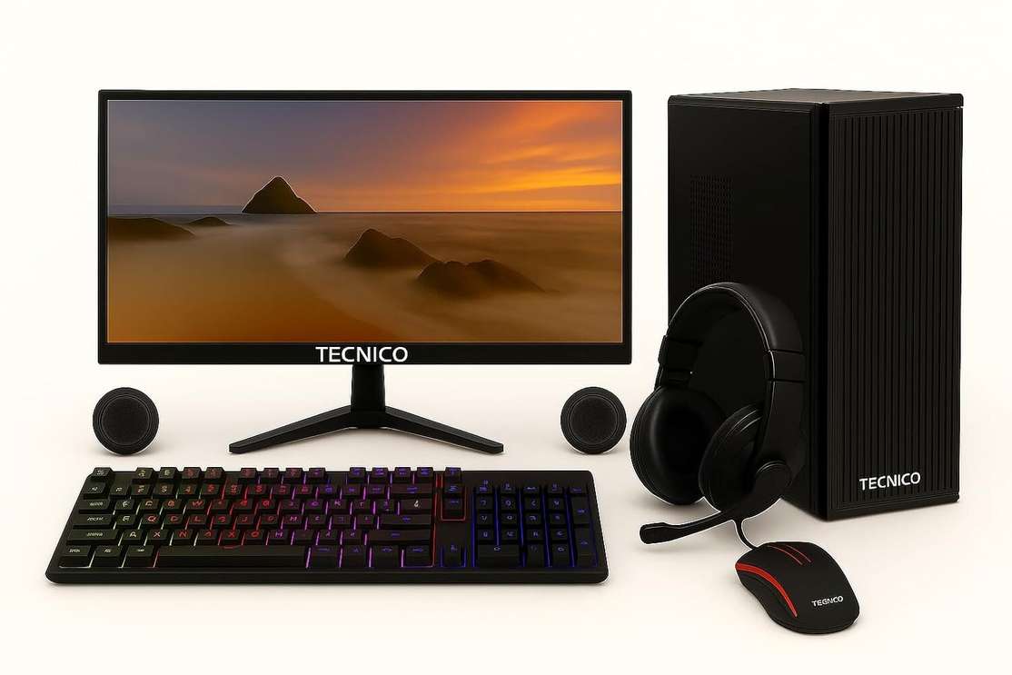 Tecnico I5 Victory All‑in‑One Desktop – 4th Gen Core i5, 8 GB DDR3, 512 GB SSD, 20″ Monitor, Windows 11 & MS Office at ₹21,465