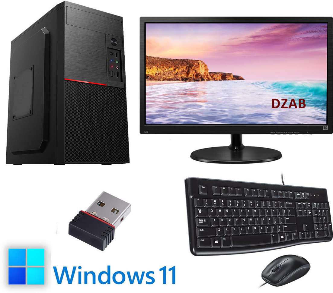 Dzab Intel Core i3 8GB DDR3 500GB HDD + 128GB SSD 19‑Inch All‑In‑One PC – 53% OFF