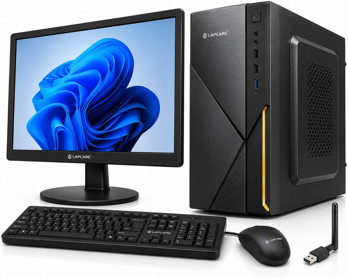 Lapcare Business Desktop i5 – 8 GB DDR4, 256 GB SSD, 19‑inch Monitor – 25 % Off at ₹22,500