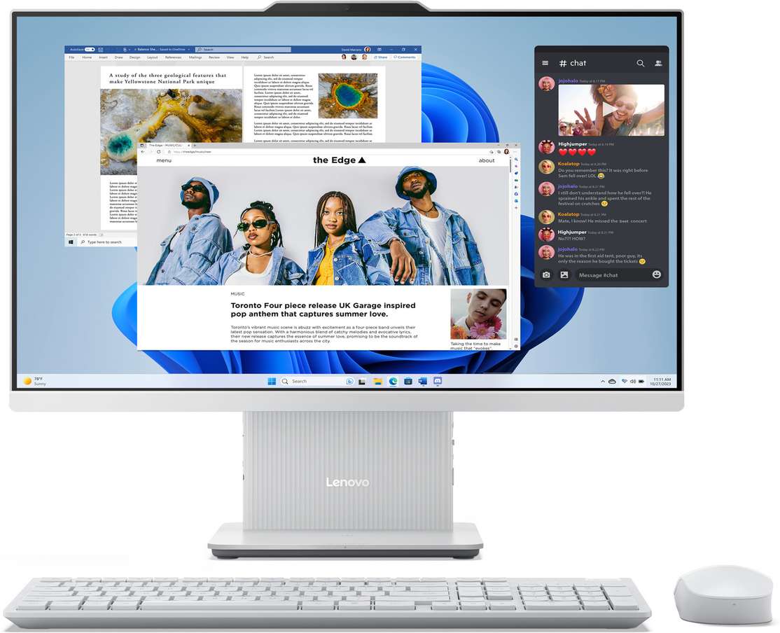 Lenovo IdeaCentre AIO Ryzen 5 8 GB DDR5 512 GB SSD Windows 11 Home 23.8‑Inch PC with MS Office – ₹1,277 Deal