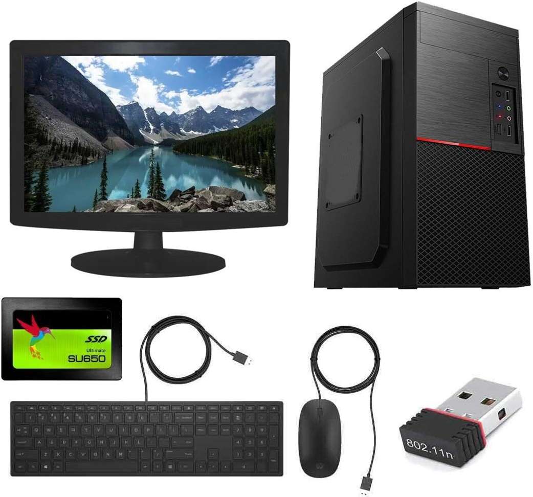 Dzab Assembled Core‑2‑Duo Desktop – 4 GB DDR3, 500 GB HDD + 120 GB SSD, Windows 10 Home, 15.1″ Screen – 51% OFF