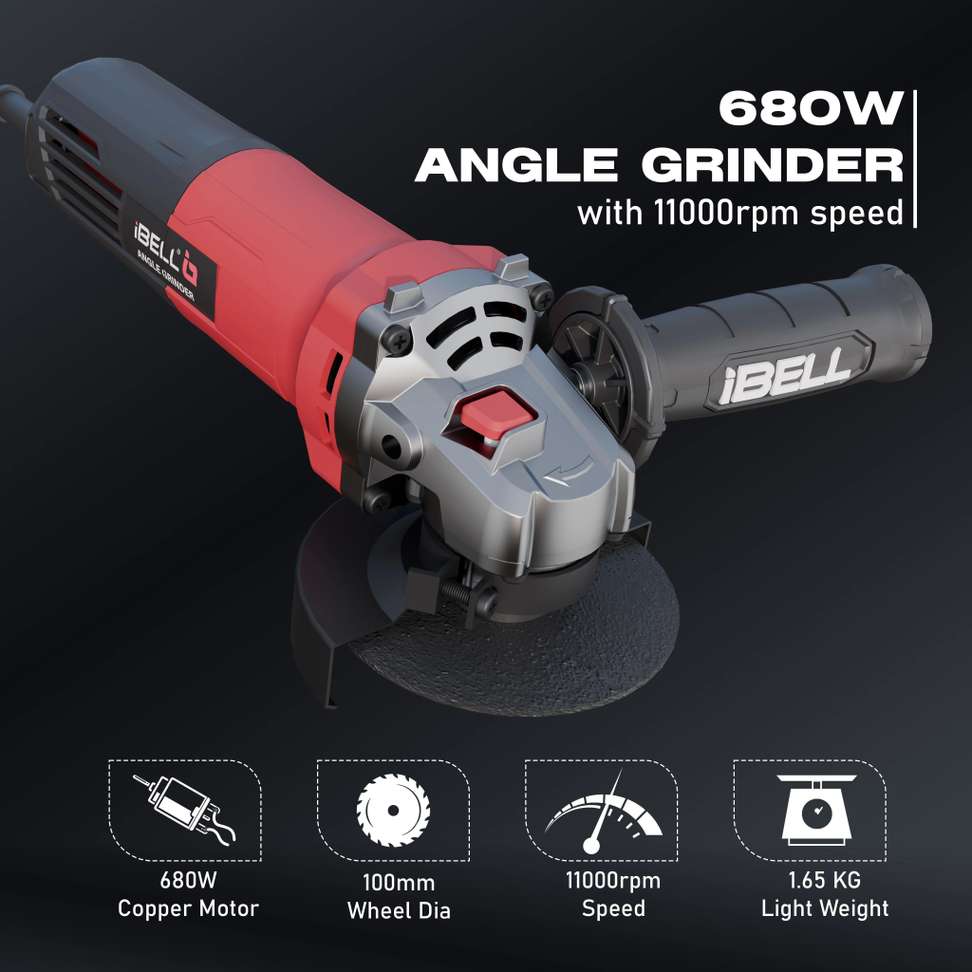 Shopsy iBELL AG10-68 100mm 680W Angle Grinder - Image 8