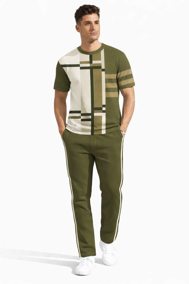 Lomoofy Tshirt Pant Co Ords Set