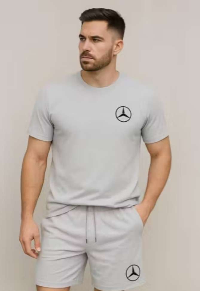 A4S Tshirt Regular Shorts Co Ords Set