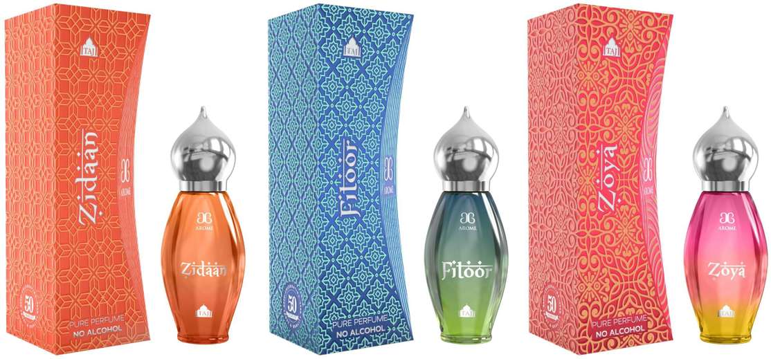 Shopsy Arochem Taj Zidaan Fitoor Zoya Pack of 3 · 9 ml (27 ml total) - Image 2