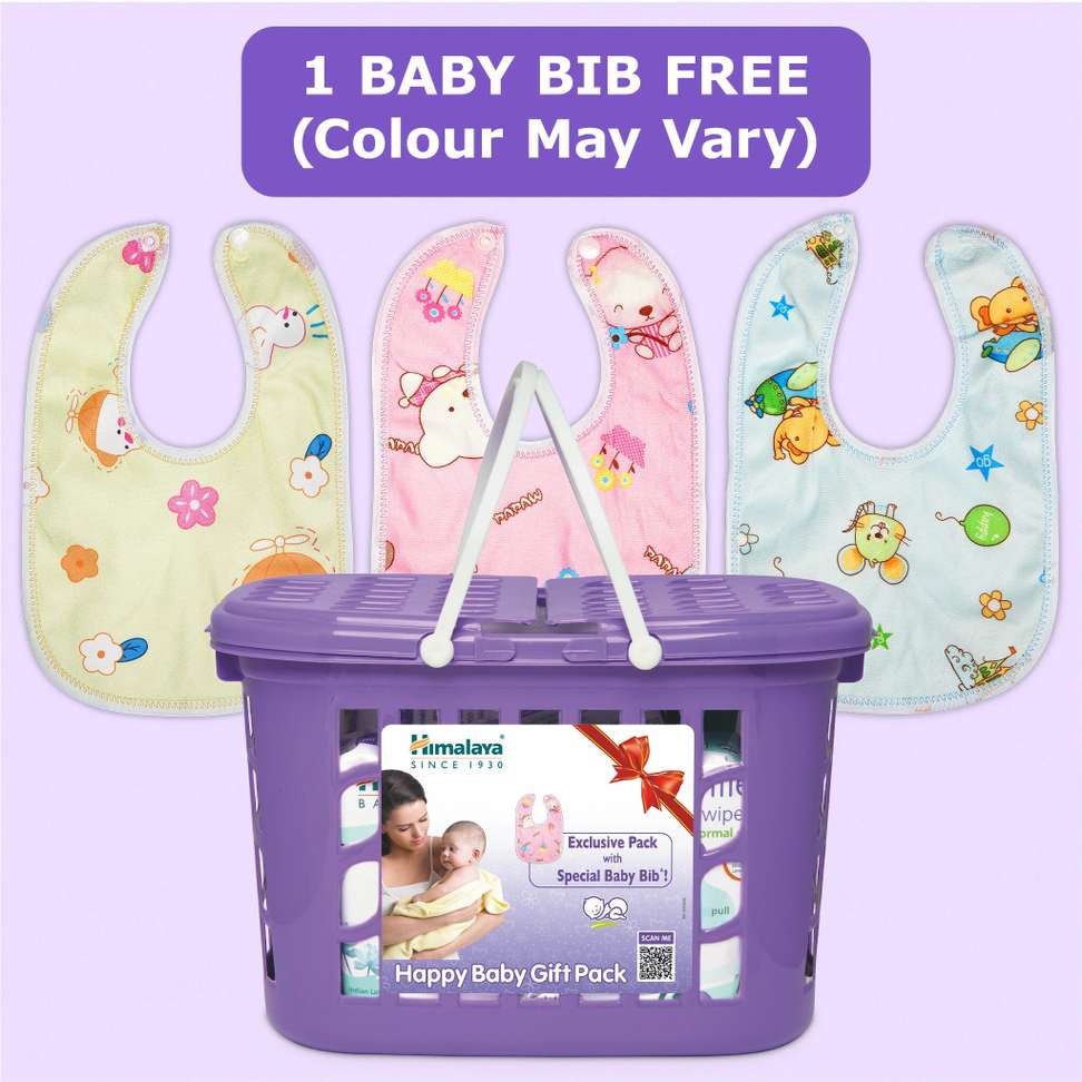 Shopsy Himalaya Happy Baby Gift Pack with Baby Bib (9 in 1) - Image 3