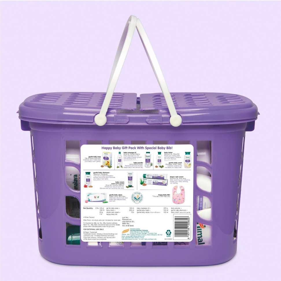 Shopsy Himalaya Happy Baby Gift Pack with Baby Bib (9 in 1) - Image 4