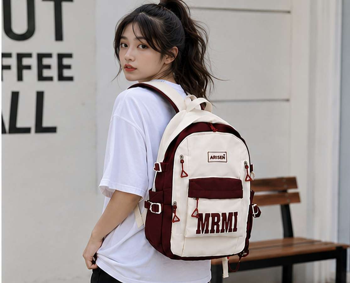 Shopsy arisen Unisex Korean Style 35L Maroon Backpack - Image 5