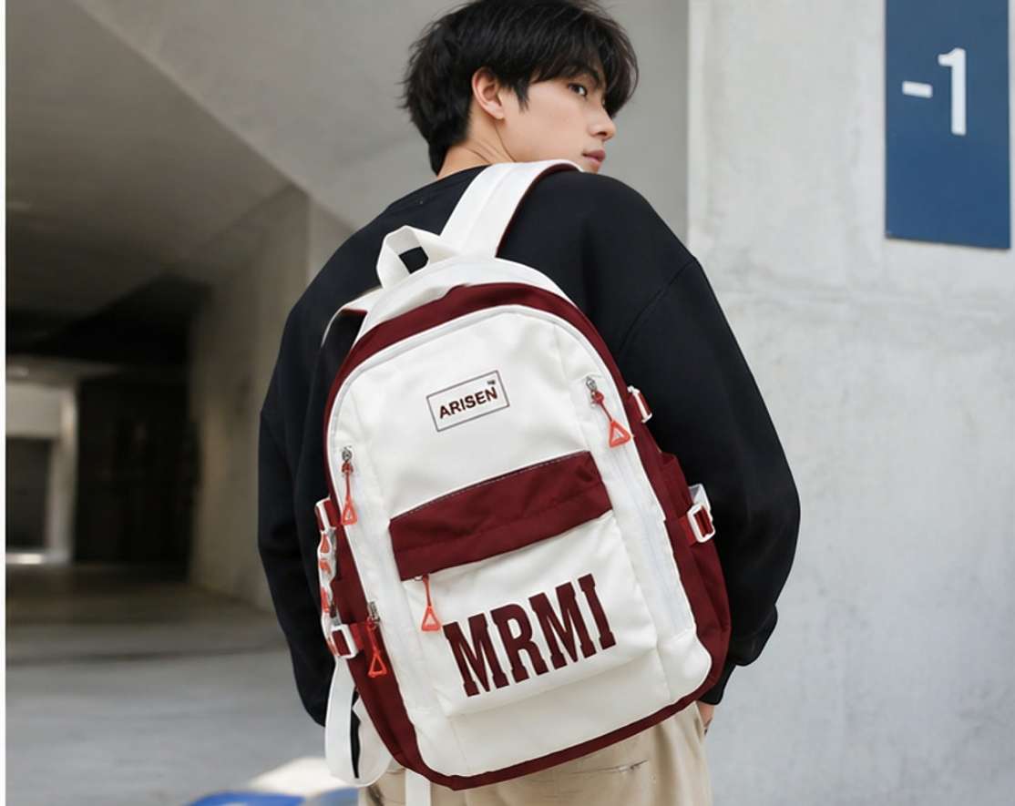 Shopsy arisen Unisex Korean Style 35L Maroon Backpack - Image 4