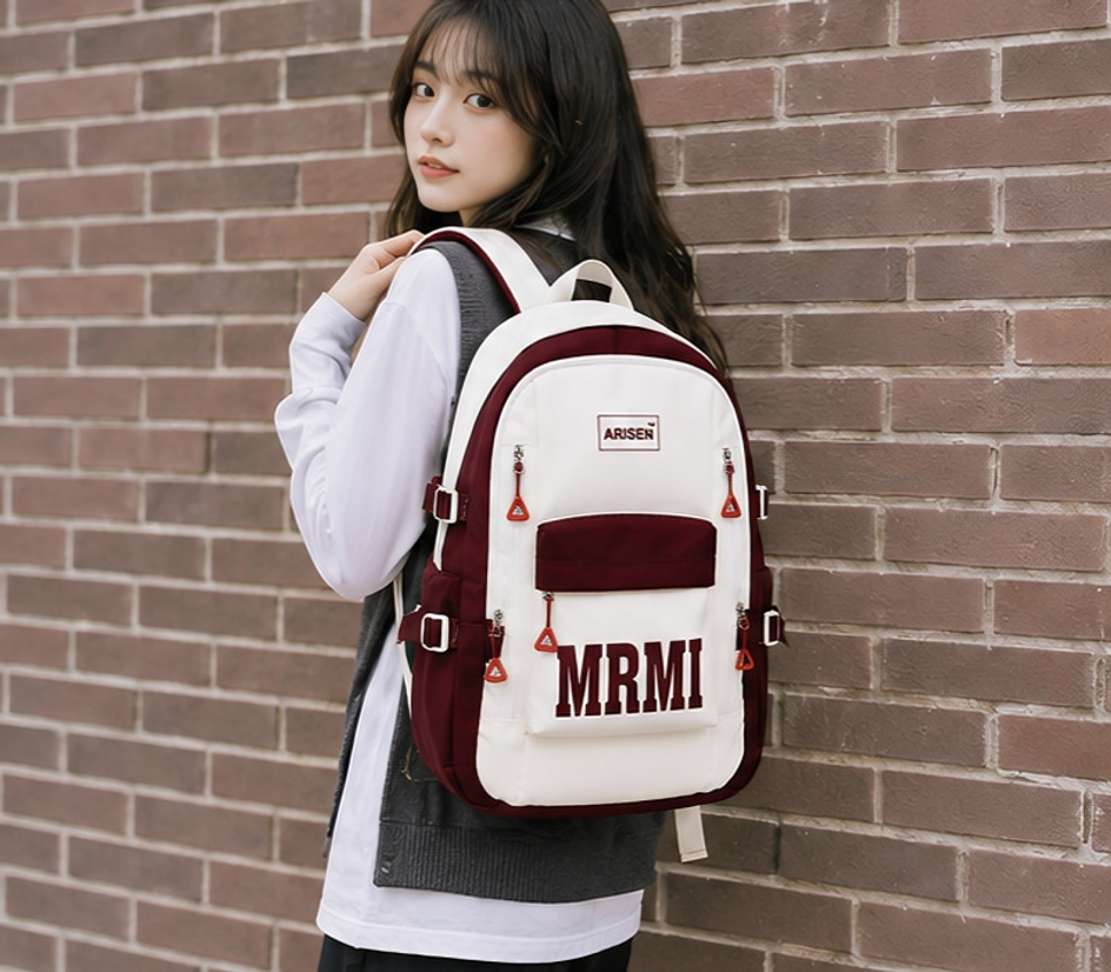 Shopsy arisen Unisex Korean Style 35L Maroon Backpack - Image 6