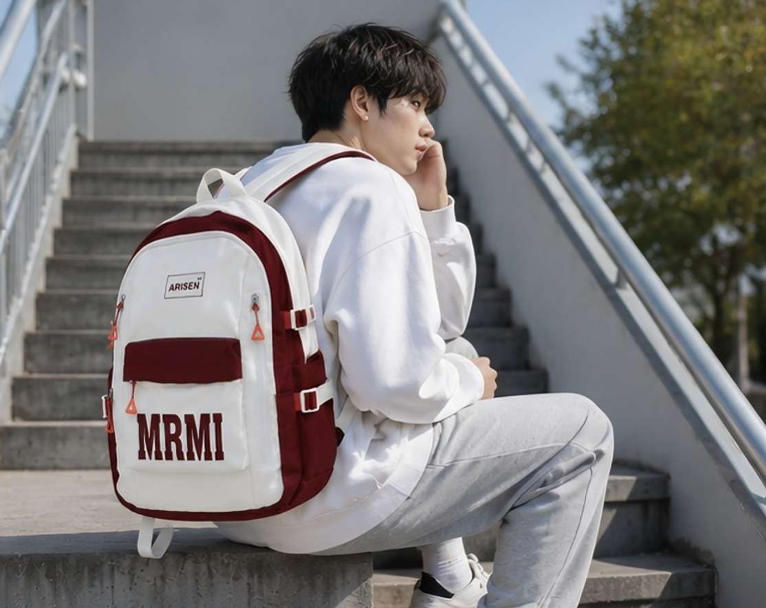 Shopsy arisen Unisex Korean Style 35L Maroon Backpack - Image 7