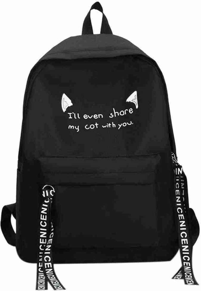 ASLIZARD BLACK BACKPACK 15 L No Laptop Backpack Price in India - Buy ...