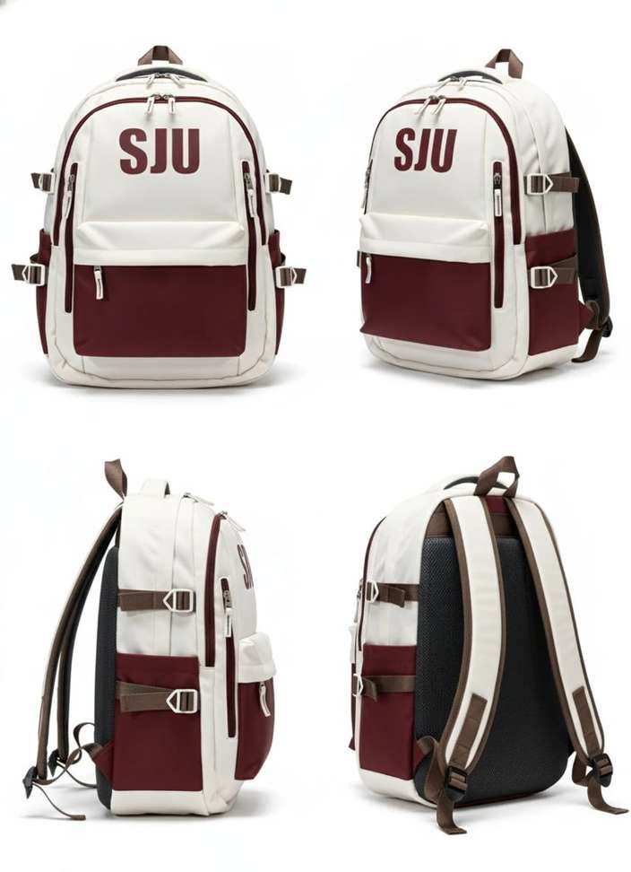 Shopsy Trunkit Kawaii Laptop Backpack Maroon - Image 4