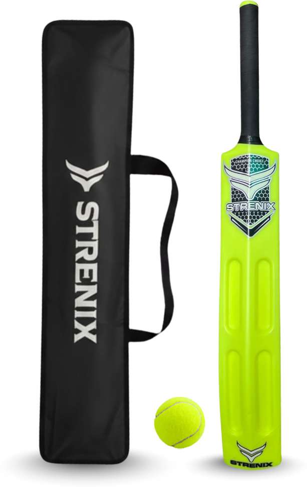 STRENIX Pro Plastic Bat 8 No Plain & Scoop Powershot Edition with Free ...