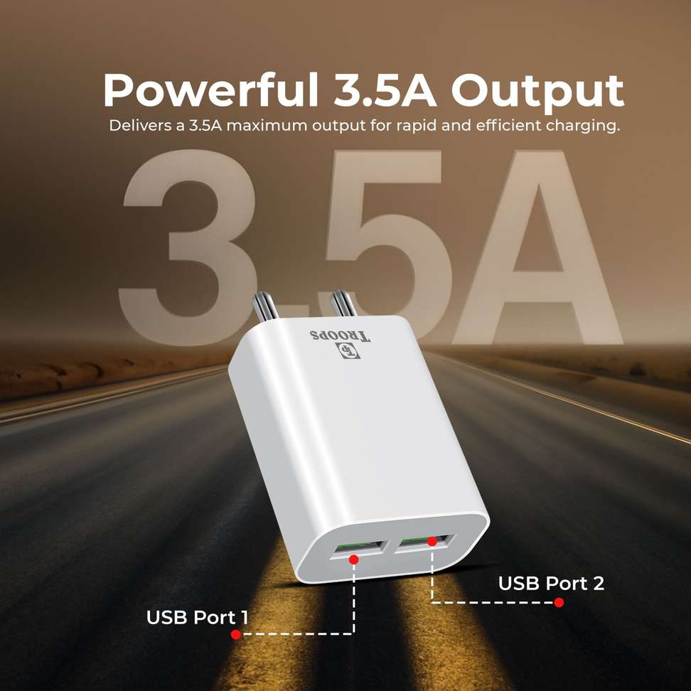 Shopsy TP TROOPS 18W Quick Charge 3.4A Multiport Charger - Image 5