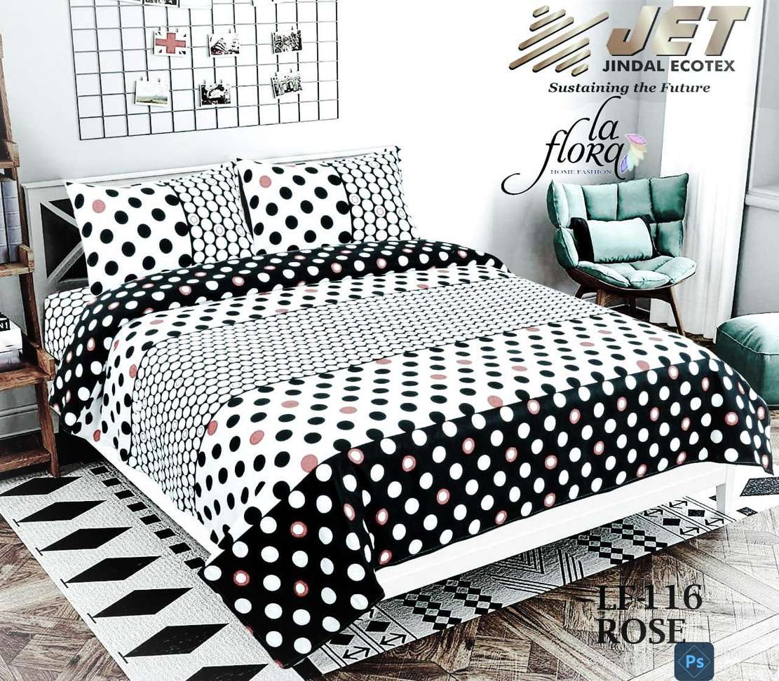 YASHI DÉCOR Cotton Double King Bedsheet - Image 2