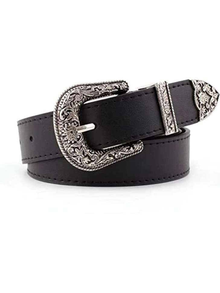 Shopsy SYGA Women Black Genuine Leather Belt - Image 2