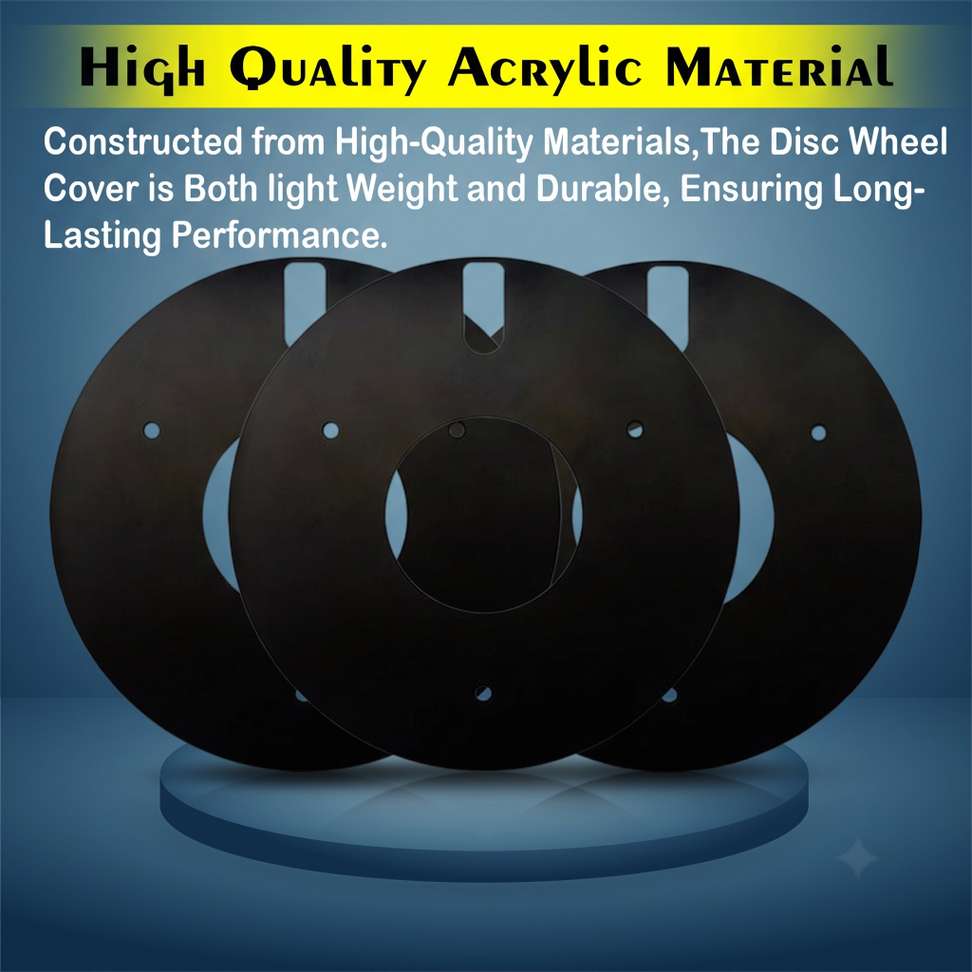Shopsy Black Wheel Cover for Hero Splendor, Pack of 2 - Image 4
