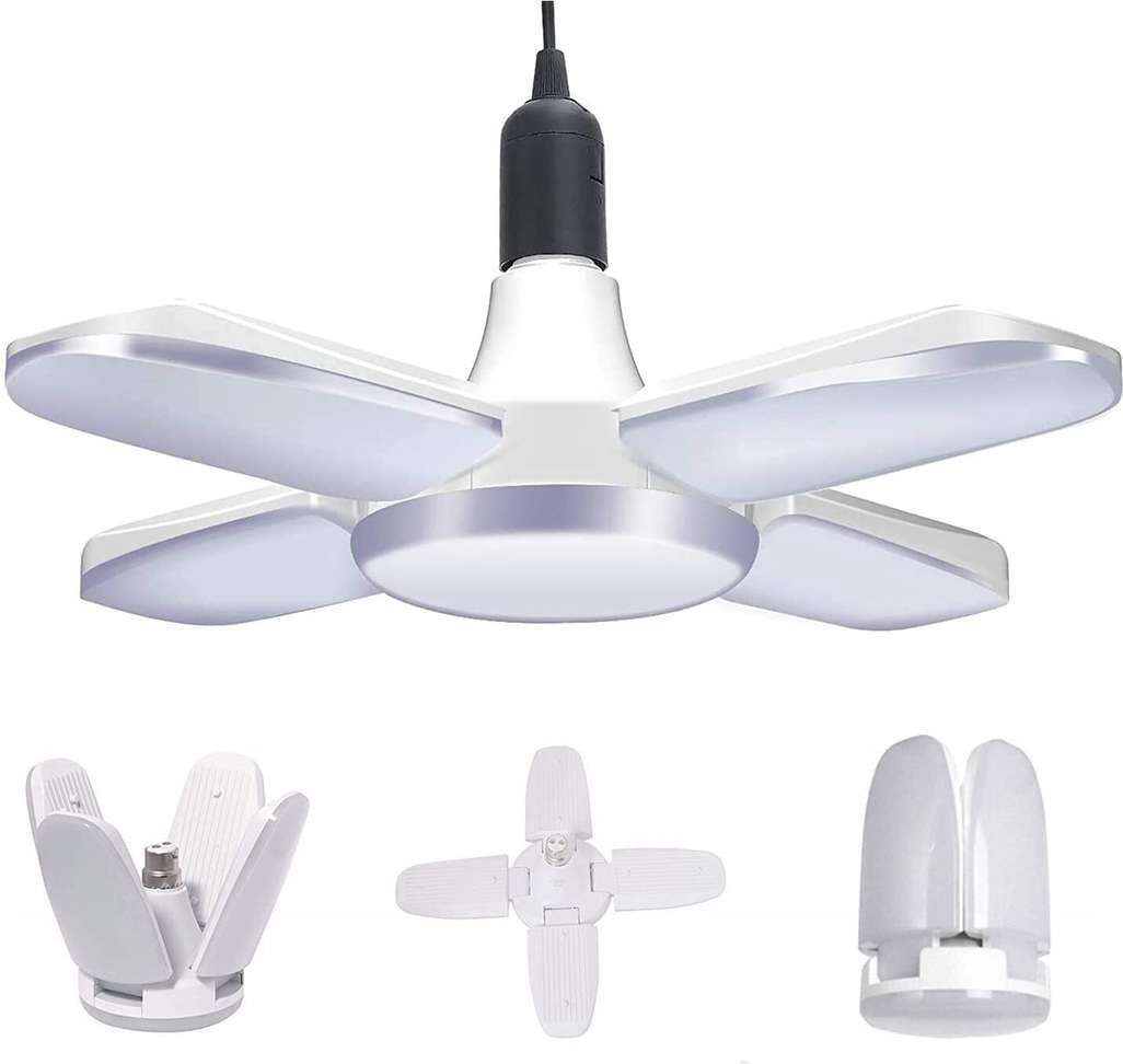 PRABHAM PRABHAM B22 Ultra High Bright Portable Fan Shape With 5 Led Swings 28W L...