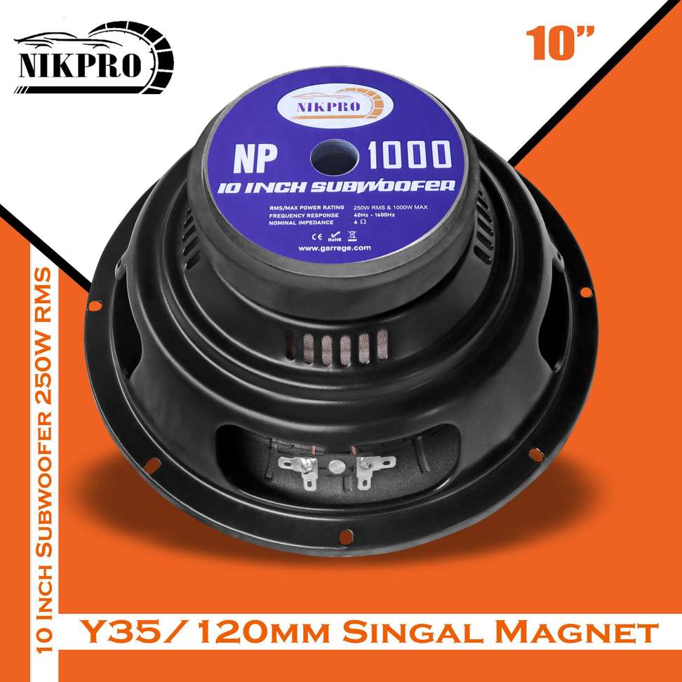 Shopsy NIKPRO 10-Inch 250W RMS Subwoofer - Image 5