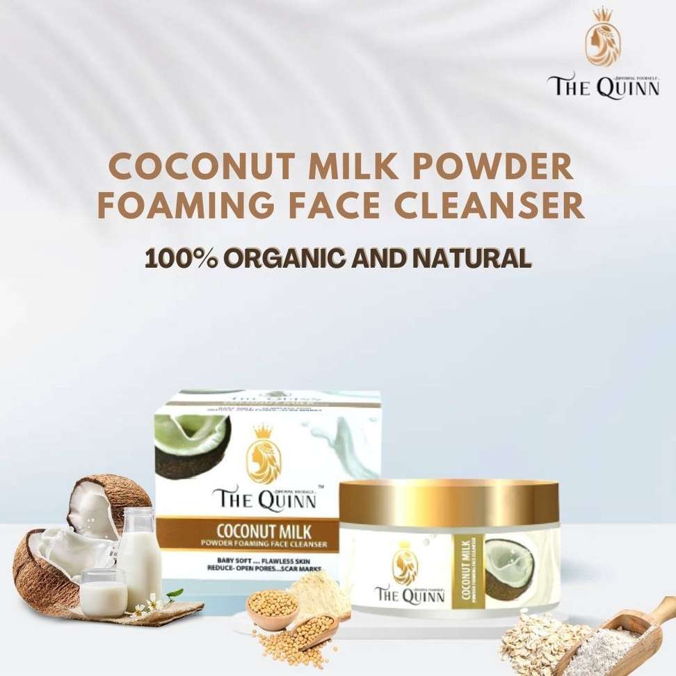 Shopsy THE QUINN Coconut Milk Powder Foaming Face Cleanser - Image 4